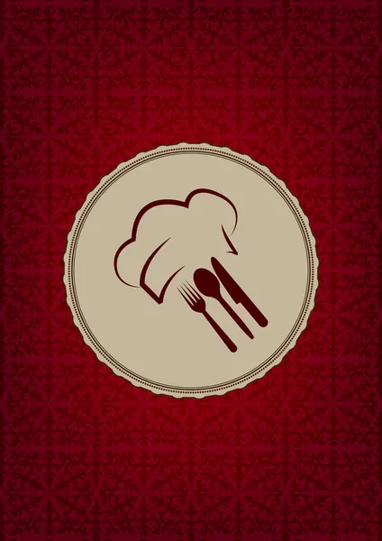 Cubierta de menú restaurante — Vector de stock