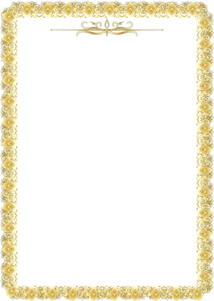 White floral frame — Stock Vector