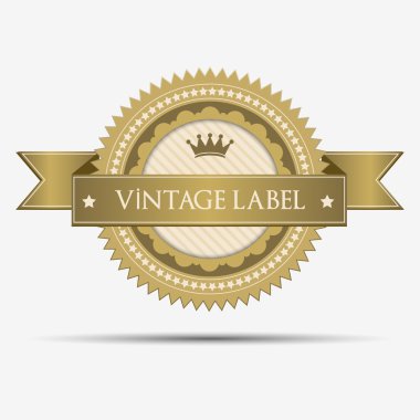 Retro vintage etiketi