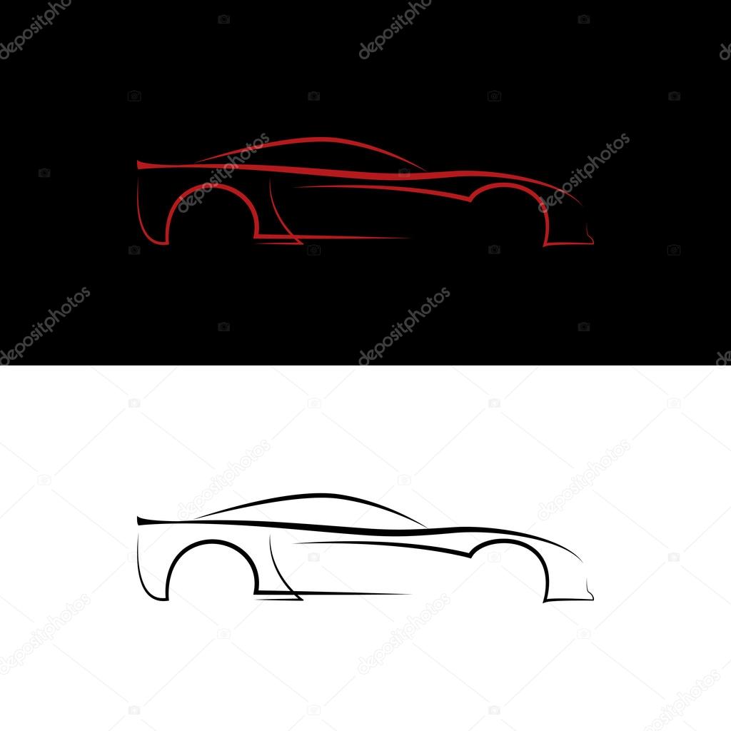 Red and black car logos