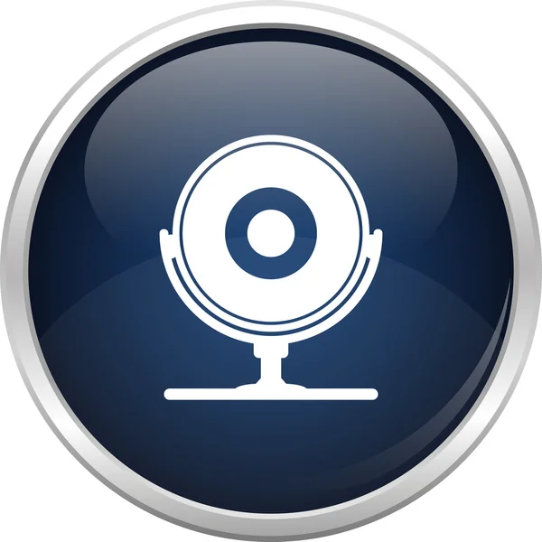Blue webcam icon — Stock Vector