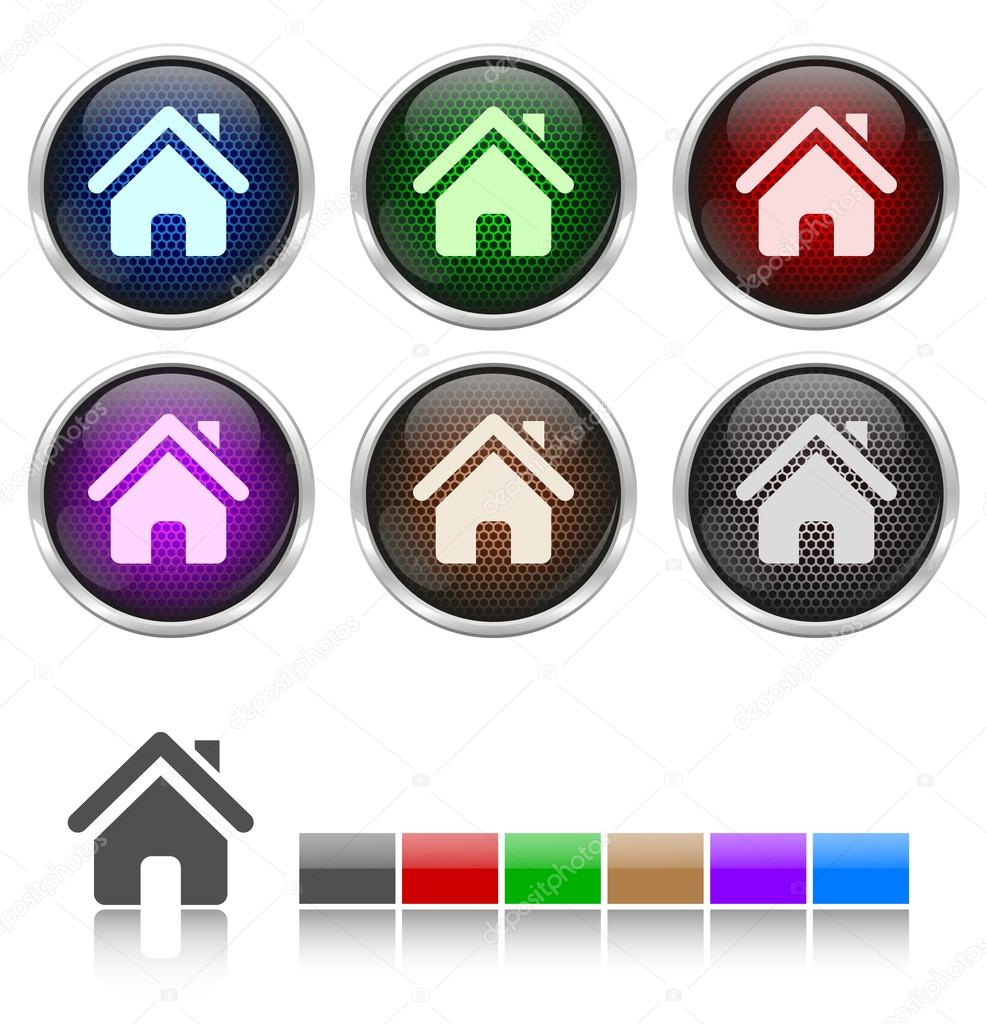 Colorful honeycomb icon