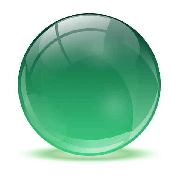 3D crystal sphere — Stock Vector