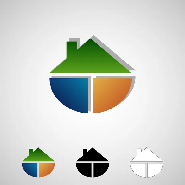 Logotipo inmobiliario — Vector de stock