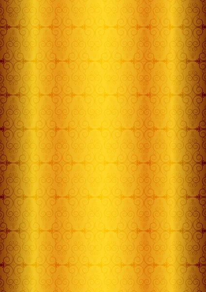 Texture florale dorée — Image vectorielle