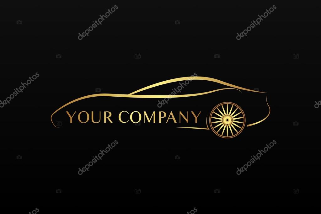 Golden car logo