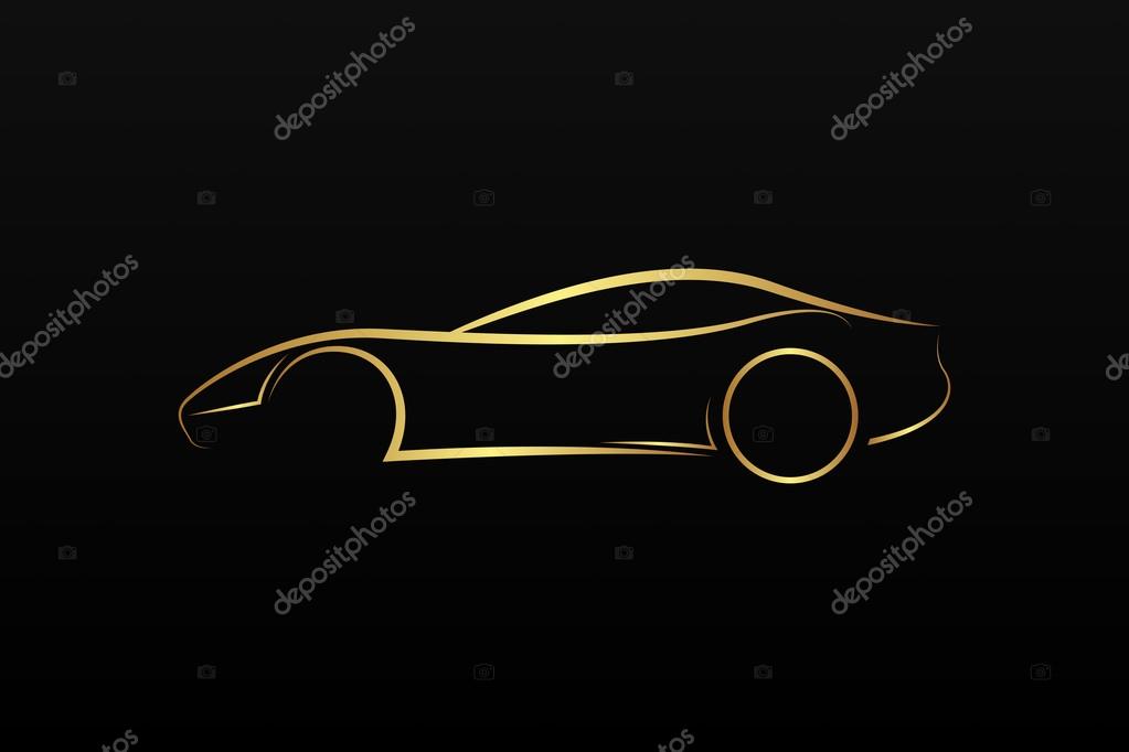 Golden car logo