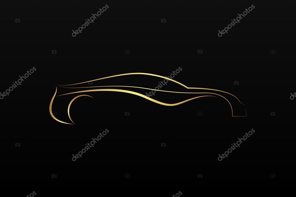 Golden car logo