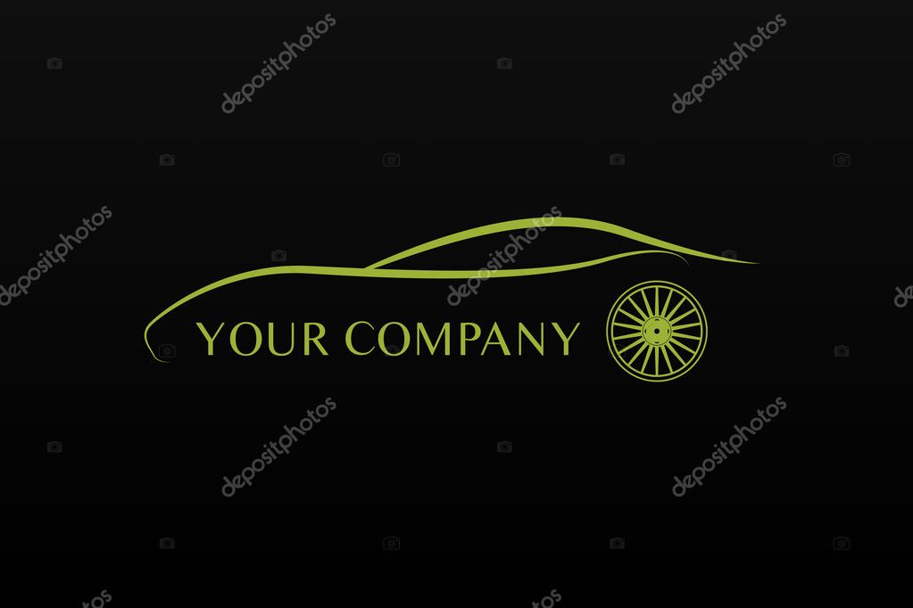 Green car logo