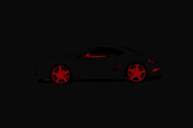 soyut yarış arabası