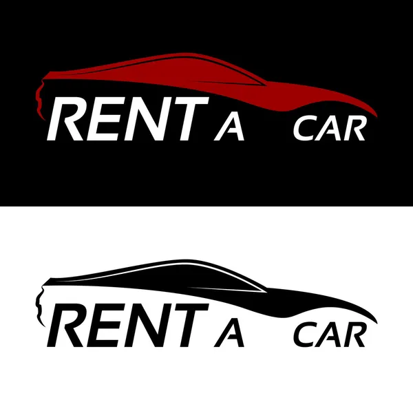 Alugar um logotipo do carro — Vetor de Stock