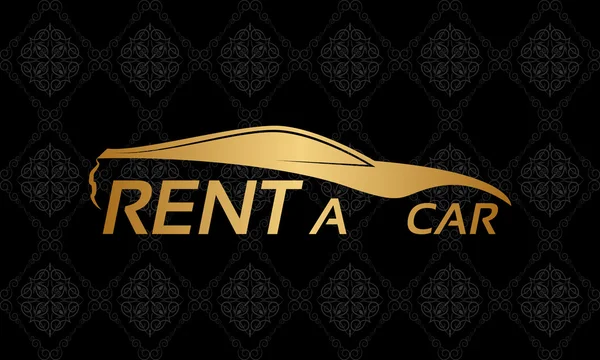 Rent a car logo — Stockvektor