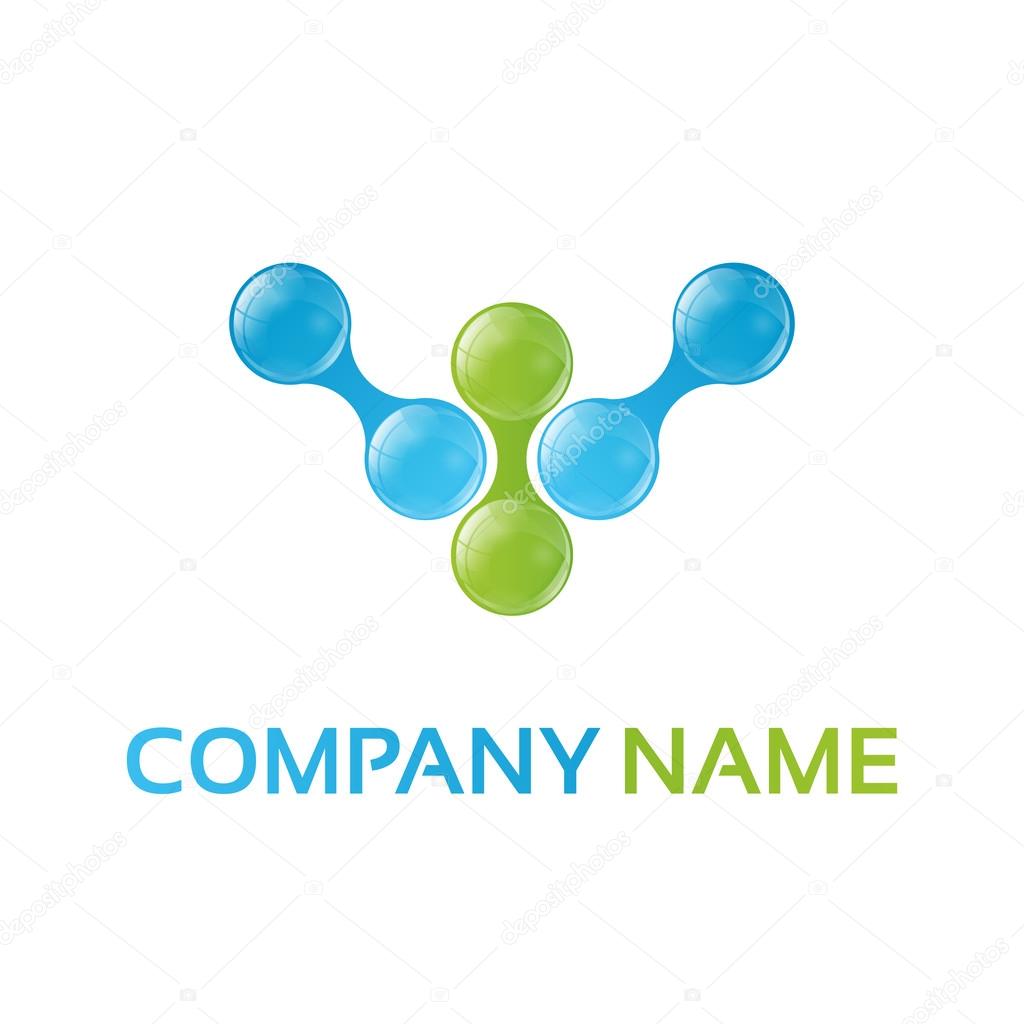 Logo technology molecule and electric