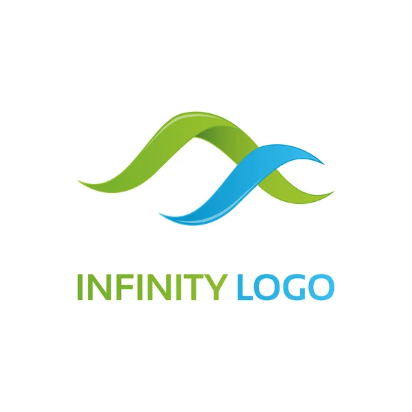 Modelo de logotipo infinito — Vetor de Stock