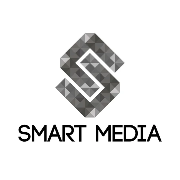 Smart media логотип — стоковий вектор