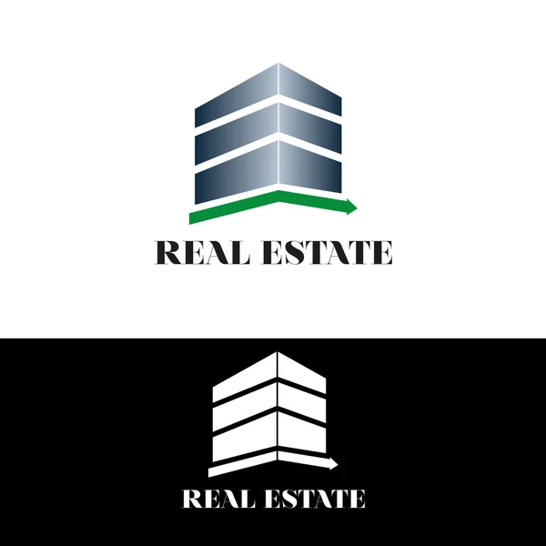 Логотип будівництва нерухомості — стоковий вектор
