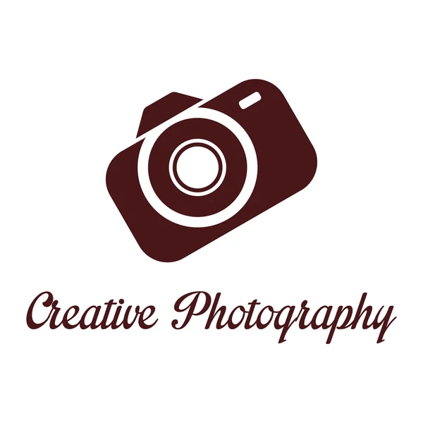 Creative photographer's studio logo template — Stock Vector