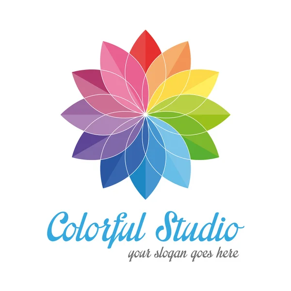 Renkli logo yaratıcı — Stok Vektör