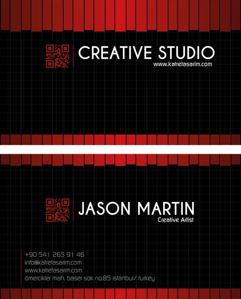 Δημιουργική επαγγελματική κάρτα — Διανυσματικό Αρχείο