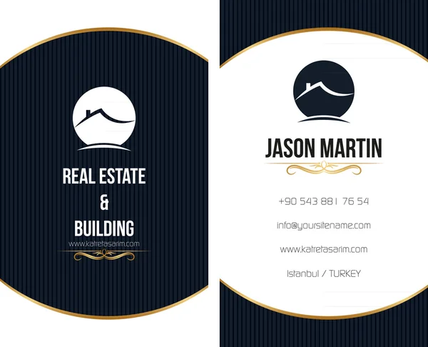 Real estate business card — Stock Vector