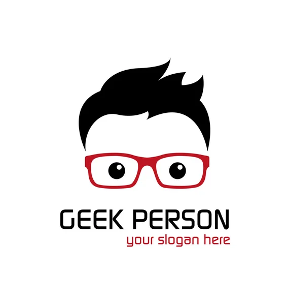 Geek person — Stock Vector