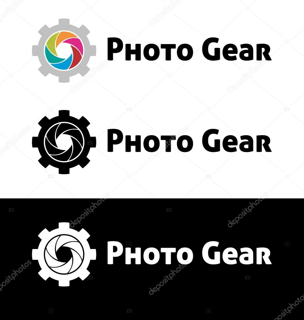 Photo gear logo template