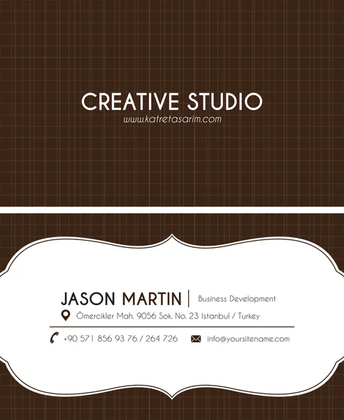 Визитная карточка Creative Corporate — стоковый вектор