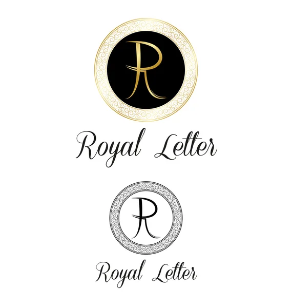Royal letters logo — Stock Vector