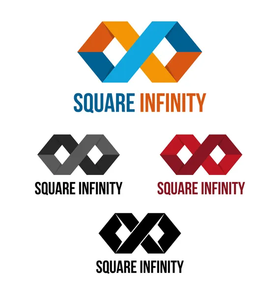 Square infinity — Stock Vector