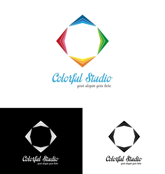 Creative star logo template — Stock Vector