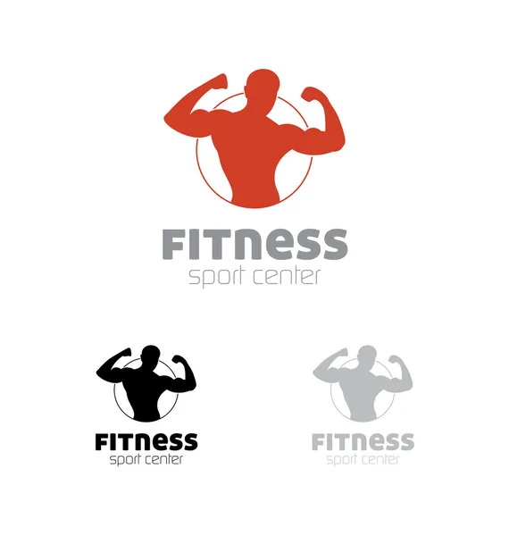 Fitness sport center logo — Stock Vector