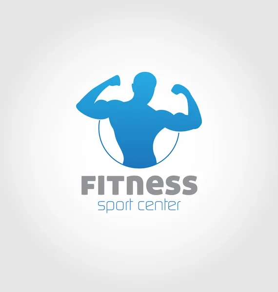 Логотип фітнес спортивного центру — стоковий вектор