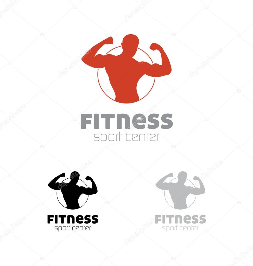 Fitness sport center logo