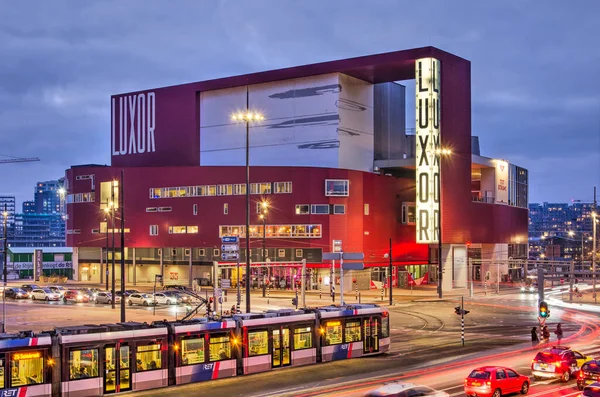 Rotterdam Netherlands January 2022 New Luxor Theatre Wilhelminaplein Square Blue — Stockfoto
