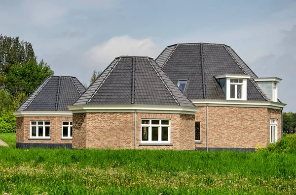 Rockanje Netherlands May 2021 Newly Finished House Somewhat Remarkable Design — Stock Photo, Image
