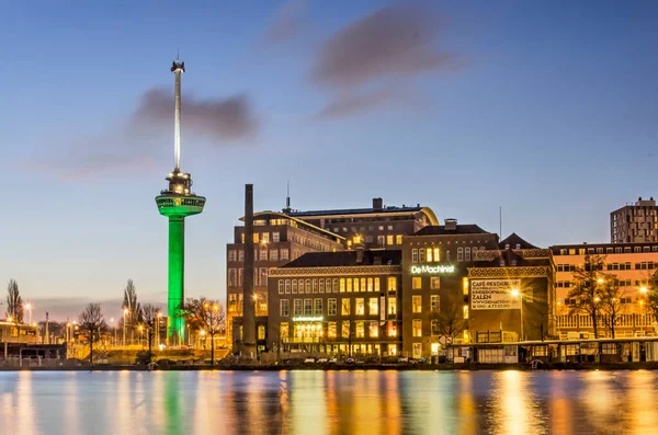 Rotterdam Januari 2022 Uitzicht Haven Van Coolhaven Naar Het Historische — Stockfoto