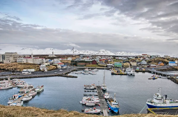 Stykkisholmur Islandia Mayo 2022 Vibrante Escena Con Puerto Las Casas —  Fotos de Stock