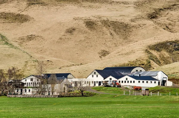 Skogar Islande Avril 2022 Grand Complexe Agricole Avec Granges Modernes — Photo