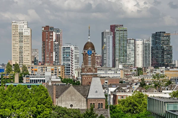 Rotterdam Hollanda Haziran 2022 Arminius Kulesi Şehir Merkezinin Modern Yükselişinin — Stok fotoğraf