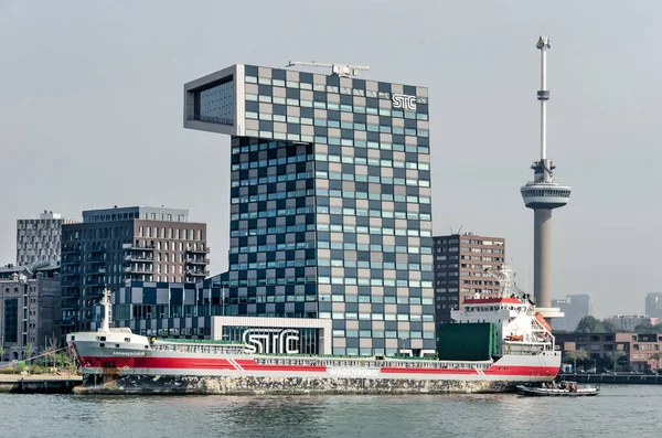 Rotterdam Nizozemí Spetember 2022 Sochařský Tvar Shipping Transport College Moderní — Stock fotografie