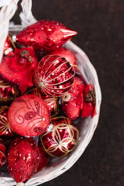 christmas tree red balls, decorations for the Christmas tree