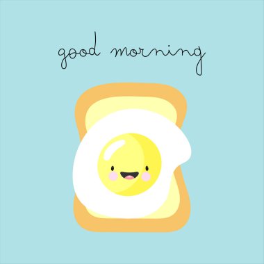   Kızarmış yumurtalı tatlı karakter. Çocuk eşyaları, kartlar, posterler, afişler, çocuk kitapları, pakette baskı, kıyafet, kumaş, duvar kâğıdı, tekstil ya da tabakta baskı.