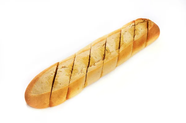 Ingekeepte brood met kruiden en olie geïsoleerd — Stockfoto