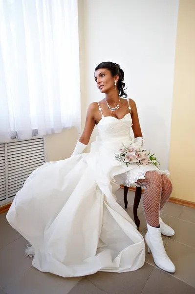 Portrét glamour bride — Stock fotografie