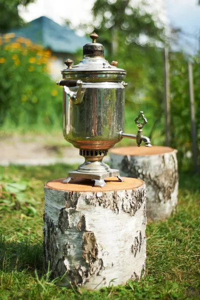 Samovar russo — Foto Stock