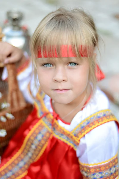 Little russian girl — Stock Photo, Image