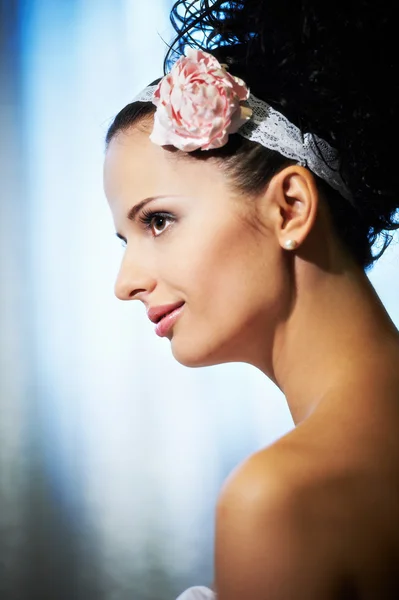Portré a gyönyörű menyasszony — Stock Fotó