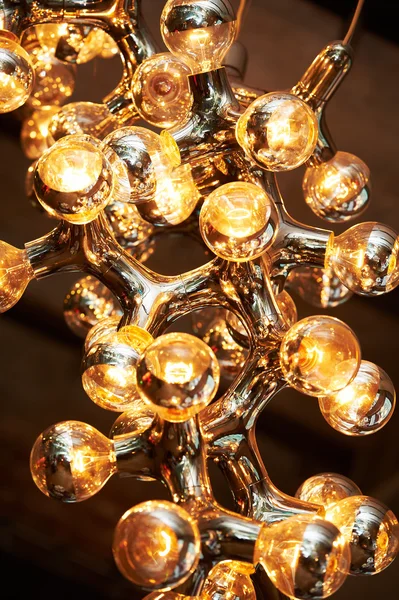 灯抽象的分子的结构 — 图库照片
