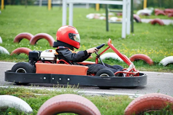 Children karting — Stock Photo, Image