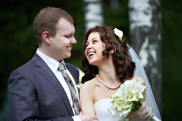 Portrait bride and groom — Stock Photo, Image